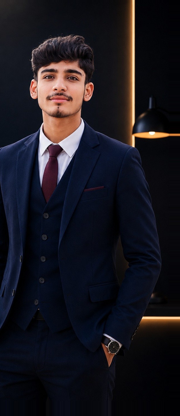 Saad Ali — Full three-piece suit
